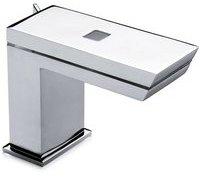 DEMM Elektronisce Waschtischarmatur, Razor Touch, led und click-clack Ablaufgarnitur, chrom, Transformer Version, 34244.001.C, 6010