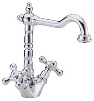 DEMM Waschtischarmatur Sterling Nostalgie, Farbe:Chrom/Gold!!, 2278, 04231.096.CD, 2278