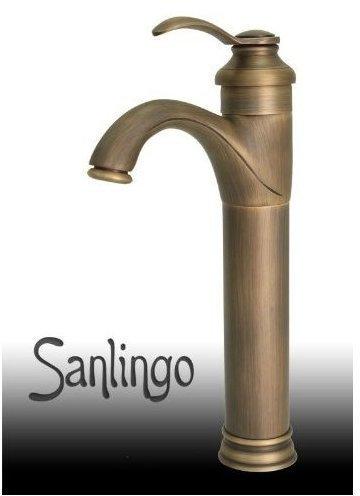 Sanlingo Retro Bad Waschbecken Waschschale Einhebel Armatur Antik Messing Sanlingo Tilo
