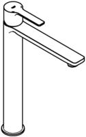 GROHE Lineare Neu Einhand-Waschtischbatterie XL-Size, Badarmaturen, 23405DC1,