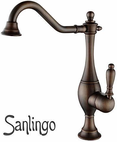 Sanlingo Nostalgie Retro Einhebel Armatur für Waschschale Schüssel Antik Messing Sanlingo