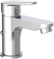 Sch&uuml;tte Waschtischarmatur "Futura" Wasserhahn Bad mit Zugstange, DVGW zertifiziert.