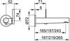 Keuco EH-WT-Mischer IXMO rund 187mm sw-chr geb