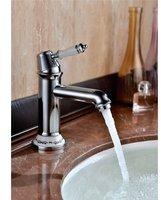Paulgurkes - Nostalgie Wasserhahn Einhandmischer Retro Waschtischbatterie Keramik