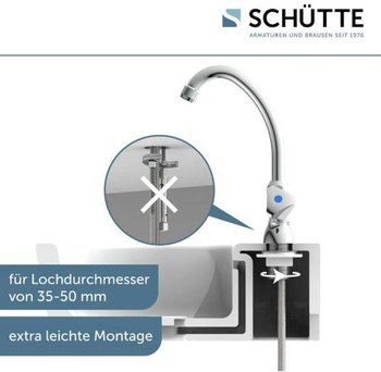 Schütte Carnero Standwentil chrom (S37970) – Langlebige Materialqualität für jahrelangen Einsatz