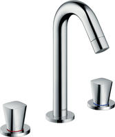 hansgrohe Logis 3-Loch Waschtischarmatur, Badarmaturen, 71133000, chrom