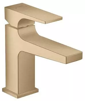 Hansgrohe Einhebel-Waschtischmischer Metropol 100 mit Push-Open Ablaufgarnitur bronze gebürstet (32500140)