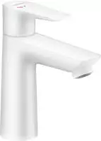 hansgrohe Talis E Waschtisch-Einhebelmischer 71713700 mit Ablaufgarnitur, mattwei&szlig;