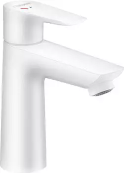 Hansgrohe Einhebel-Waschtischmischer Talis E 110 CoolStart mit Zugstangen-Ablaufgarnitur matt weiß (71713700)