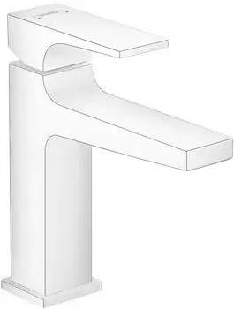 Hansgrohe Metropol 110 Einhebel-Waschtischmischer 135mm mit Push-Open Ablaufgarnitur mattweiß (32507700)