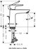 Hansgrohe Einhebel-Waschtischmischer Talis E 110 mit Zugstangen-Ablaufgarnitur matt schwarz (71710670)