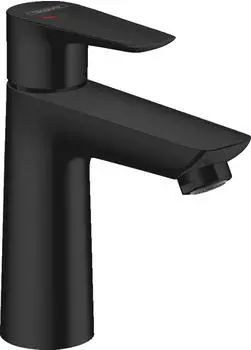Hansgrohe Einhebel-Waschtischmischer Talis E 110 CoolStart mit Zugstangen-Ablaufgarnitur matt schwarz (71713670)