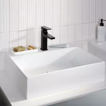 Hansgrohe Metropol 110 Einhebel-Waschtischmischer 135mm mit Push-Open Ablaufgarnitur mattschwarz (32507670) – Elegantes Design und hochwertige Verarbeitung