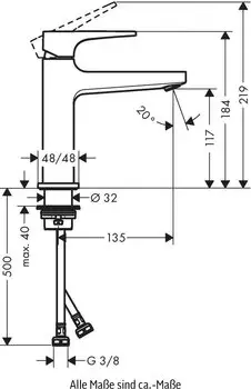 Hansgrohe Metropol 110 Einhebel-Waschtischmischer 135mm mit Push-Open Ablaufgarnitur mattschwarz (32507670) – Funktionalität und Komfort vereint