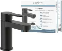 Sch&uuml;tte Waschtischarmatur Elephant, schwarz matt, 15,9 cm hoch, aus Messing,...