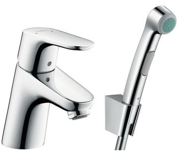Hansgrohe Focus Einhebel-Waschtischmischer 70 mit Bidette Handbrause Brauseschlauch 160 cm Chrom