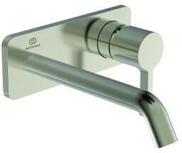 Ideal Standard Joy Wand-Waschtischarmatur eckig 180mm silver storm (A7380GN)