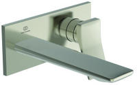 Ideal Standard Conca Wand-Waschtischarmatur, eckige Rosette, Auslauf 18 cm,
