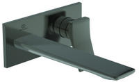 Ideal Standard Conca Wand-Waschtischarmatur, eckige Rosette, Auslauf 22 cm,