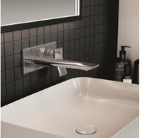 Ideal Standard Conca Wand-Waschtischarmatur, eckige Rosette, Auslauf 22 cm,