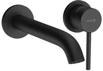 Kludi Bozz Wand-Waschtischarmatur 230mm schwarz matt (382453976)