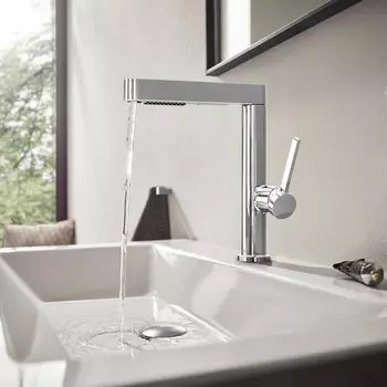 Hansgrohe Finoris 230 mit Ablaufgarnitur chrom (76063000) – Einhebelmischer für einfache Bedienung