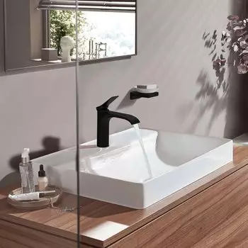 Hansgrohe Vivenis 110 Einhebel-Waschtischmischer mattschwarz (75020670) – Elegantes Design und hochwertige Verarbeitung