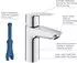 GROHE Start Einhand-Waschtischbatterie 1/2″ S-Size chrom (23550002)