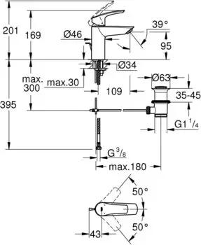 GROHE Eurosmart S-Size chrom (33265003) – Wassersparende Technik senkt Verbrauch ohne Komfortverlust