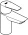 GROHE BauEdge Einhand-Waschtischbatterie 1/2″ S-Size chrom (23895001)