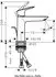 Hansgrohe Logis 110 Fine mit Zugstangen-Ablaufgarnitur chrom (71251000)