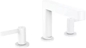 Hansgrohe Finoris 110 mit Push-Open Ablaufgarnitur weiß matt (76033700)
