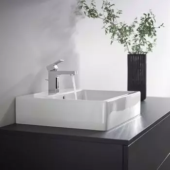 Hansgrohe Vernis Shape 100 mit Zugstangen-Ablaufgarnitur chrom (71561000) – Hansgrohe Vernis Shape 100: Eleganz und Funktionalität vereint