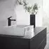 Hansgrohe Vernis Shape 100 mit Zugstangen-Ablaufgarnitur schwarz matt (71561670)
