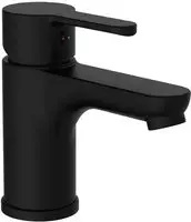 Sch&uuml;tte Waschtischarmatur Denver, schwarz matt, 13 cm hoch, aus Messing, mit Push