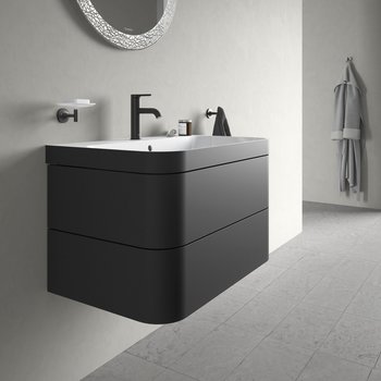 Duravit C.1 M schwarz (C11020002046) – Duravit C.1 M schwarz (C11020002046) – Präzise Temperaturregelung per Einhebelmechanik