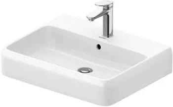 Duravit Qatego Aufsatz-Waschtisch 600 mm wei&szlig; HygieneGlaze (2382602027)