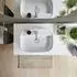 Duravit Zencha Aufsatzbecken mit Hahnlochbank 550 x 390 mm weiß (2374550071)