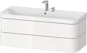 Duravit Happy D.2 Plus Möbelwaschtisch c-bonded mit Unterbau wandhängend 1175 x 490 mm weiß Hochglanz (HP4639E22220000)
