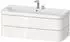 Duravit Happy D.2 Plus Möbelwaschtisch c-bonded mit Unterbau wandhängend 1175 x 490 mm weiß Hochglanz (HP4639E22220000)