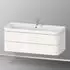 Duravit Happy D.2 Plus Möbelwaschtisch c-bonded mit Unterbau wandhängend 1175 x 490 mm weiß Hochglanz (HP4639E22220000)
