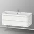 Duravit Happy D.2 Plus Möbelwaschtisch c-bonded mit Unterbau wandhängend 1175 x 490 mm weiß seidenmatt (HP4639E36360000)