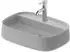Duravit Zencha Aufsatzbecken mit Hahnlochbank 550 x 390 mm grau seidenmatt (2374556771)