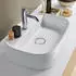 Duravit Zencha Aufsatzbecken mit Hahnlochbank 550 x 390 mm grau seidenmatt (2374556771)
