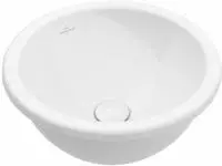 Villeroy & Boch Loop & Friends Einbauwaschbecken rund &Oslash; 39 cm, mit &Uuml;berlauf,