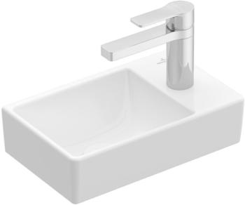 Villeroy & Boch Avento ohne Überlauf links mit Hahnlochbohrung 22x36cm Pure Black 43003LR7