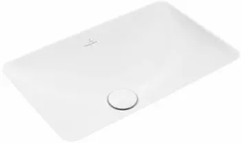 Villeroy & Boch Loop & Friends mit Überlauf ohne Hahnlochbohrung 67,5x45cm Weiß Alpin 4A5800R1