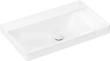 Hansgrohe hansgrohe Xelu Q Waschtisch mit Ablage rechts, 800x480, wandhängend, ohne Überlauf, Weiß, 6102, Farbe: Weiß/ohne Hahnloch - 61026450