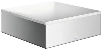 Hansgrohe hansgrohe AXOR Suite Aufsatzwaschtisch, eckig, 285x285mm, mit Metallrahmen, ohne &Uuml;berlauf, SolidSurface, 42002, Farbe: Chrom - 42002000