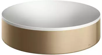Hansgrohe hansgrohe AXOR Suite Aufsatzwaschtisch, rund, D 400mm, mit Metallrahmen, ohne Überlauf, SolidSurface, 42001, Farbe: Brushed Bronze - 42001140